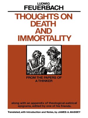 cover image of Thoughts on Death and Immortality